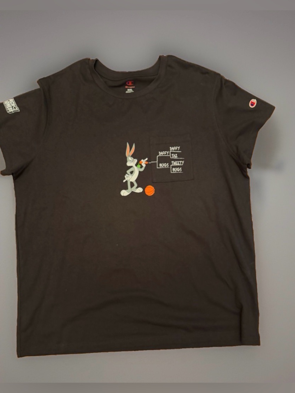 Champion Space Jam Looney Tunes Bugs Bunny Tee Black Men’s 2XL - Picture 1 of 4